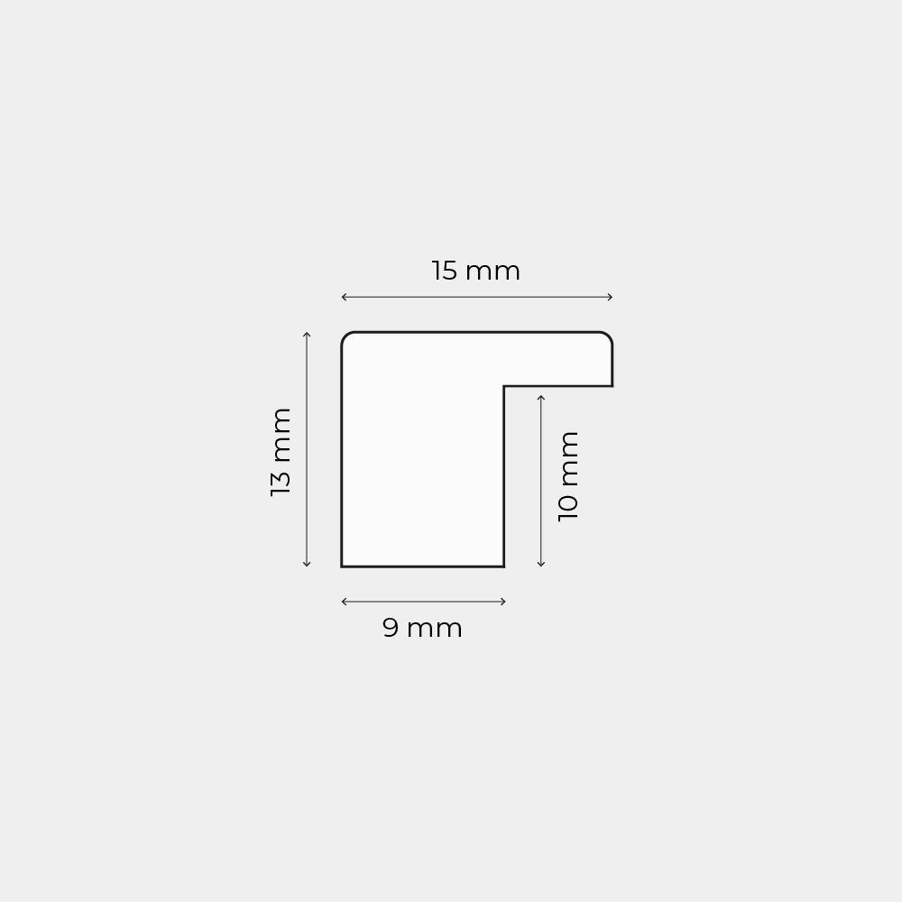 Blauer matter Holzrahmen - Schmal (15 mm) - A3 (30×42 cm)