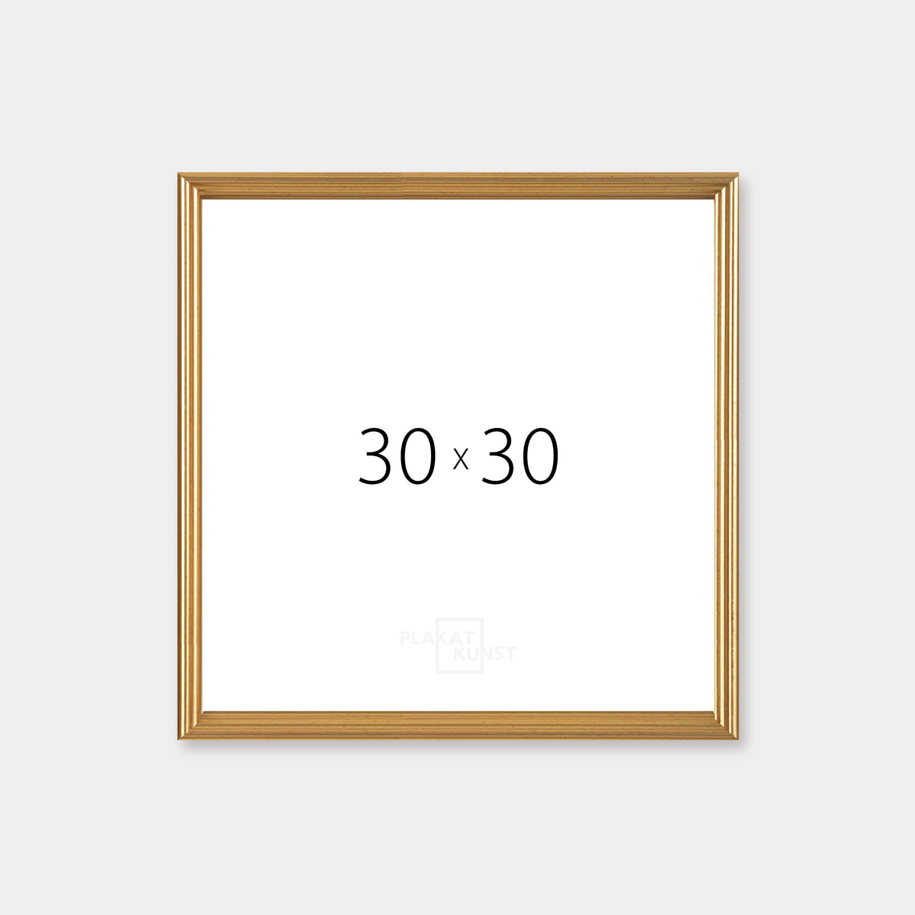 Vintage-Goldrahmen – schmal (15 mm) – 30 x 30 cm