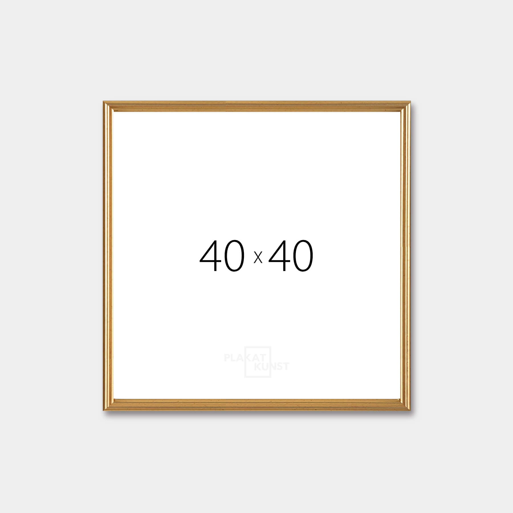 Vintage-Goldrahmen – Schmal (15 mm) – 40x40 cm