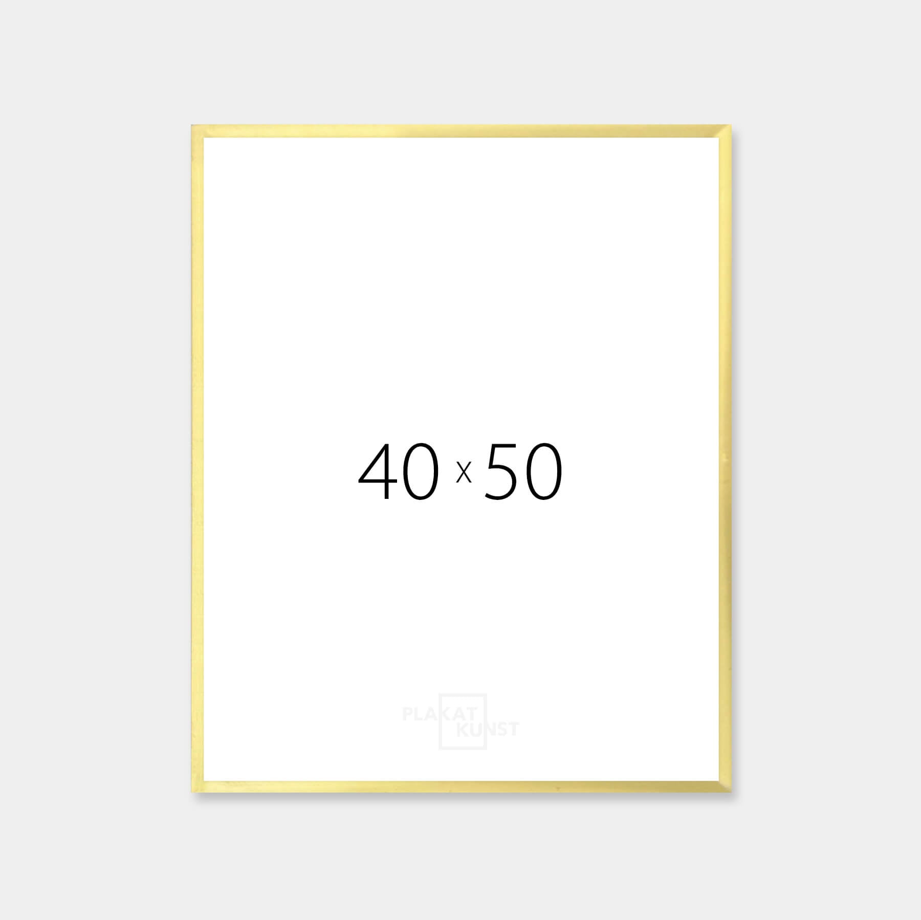 Aluminiumrahmen Gold - Schmal (9 mm) - 40×50 cm