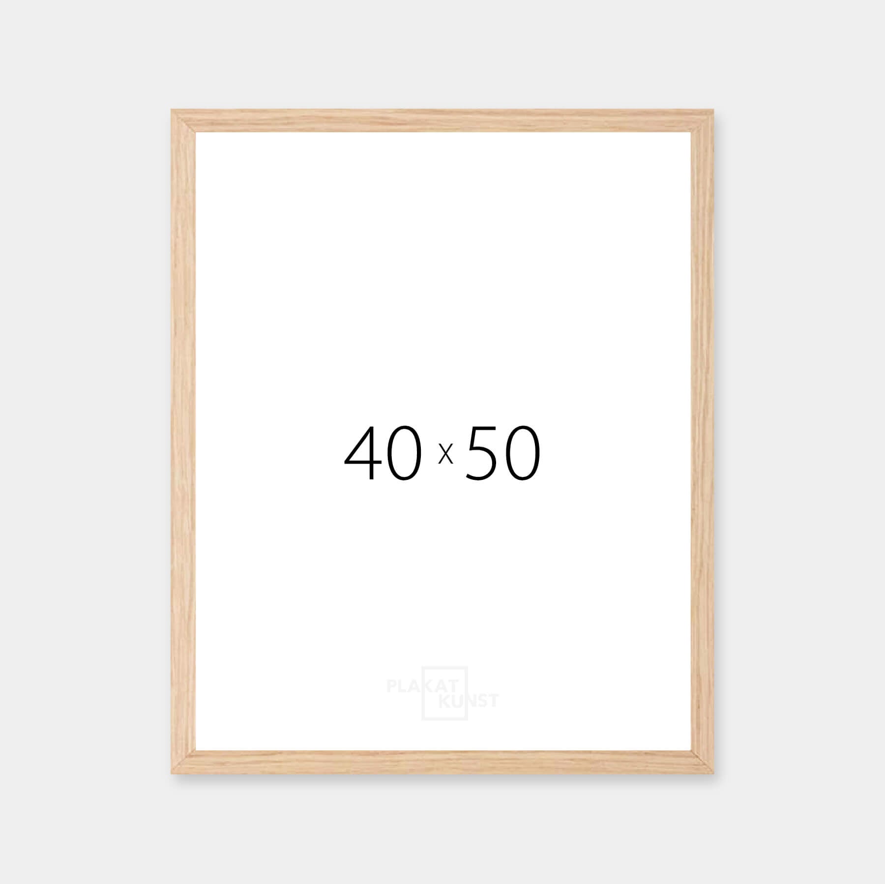 Massiver Eichenrahmen - Breit (20 mm) - 40×50 cm