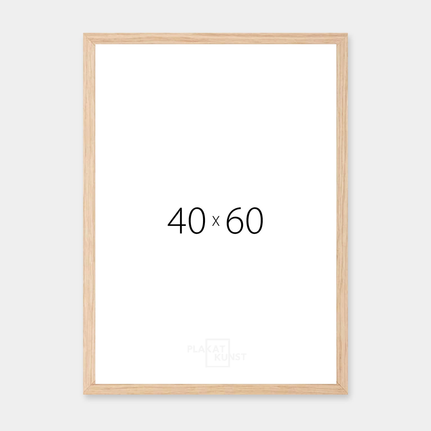 Massiver Eichenrahmen - Breit (20 mm) - 40x60 cm