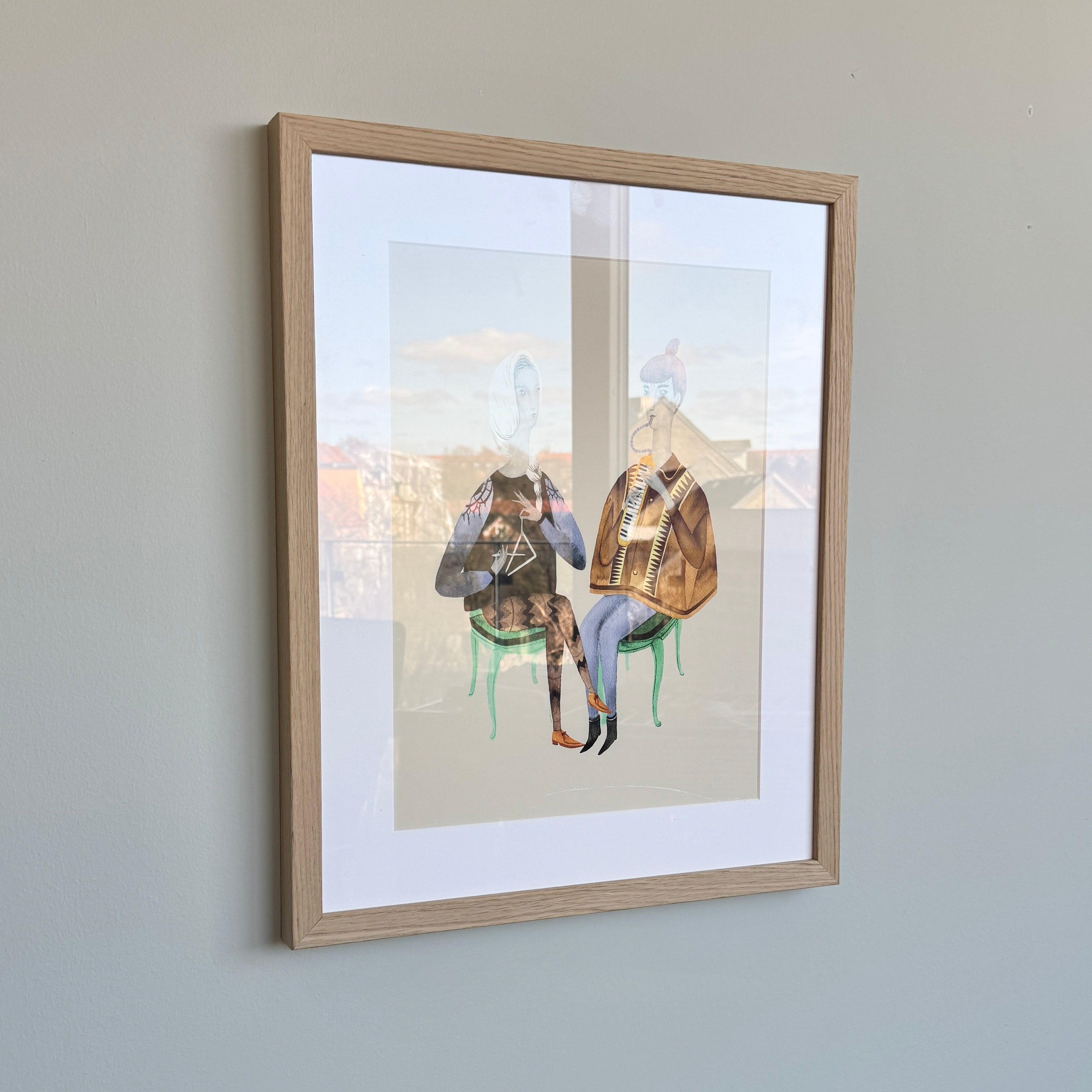 Hellem Eichenrahmen - Breit (20 mm)