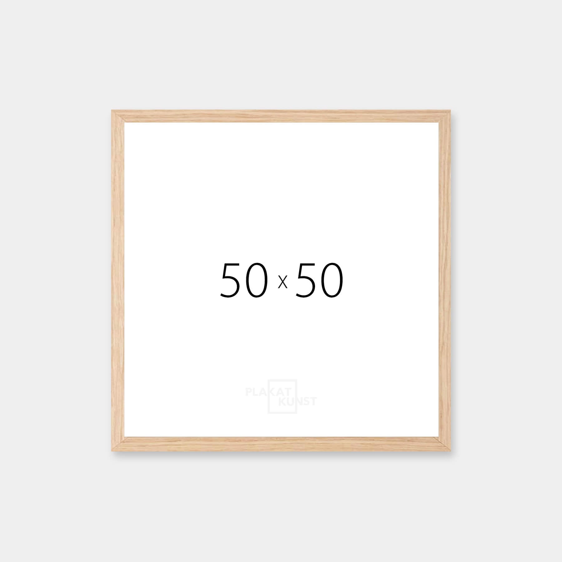 Massiver Eichenrahmen - Breit (20 mm) - 50×50 cm