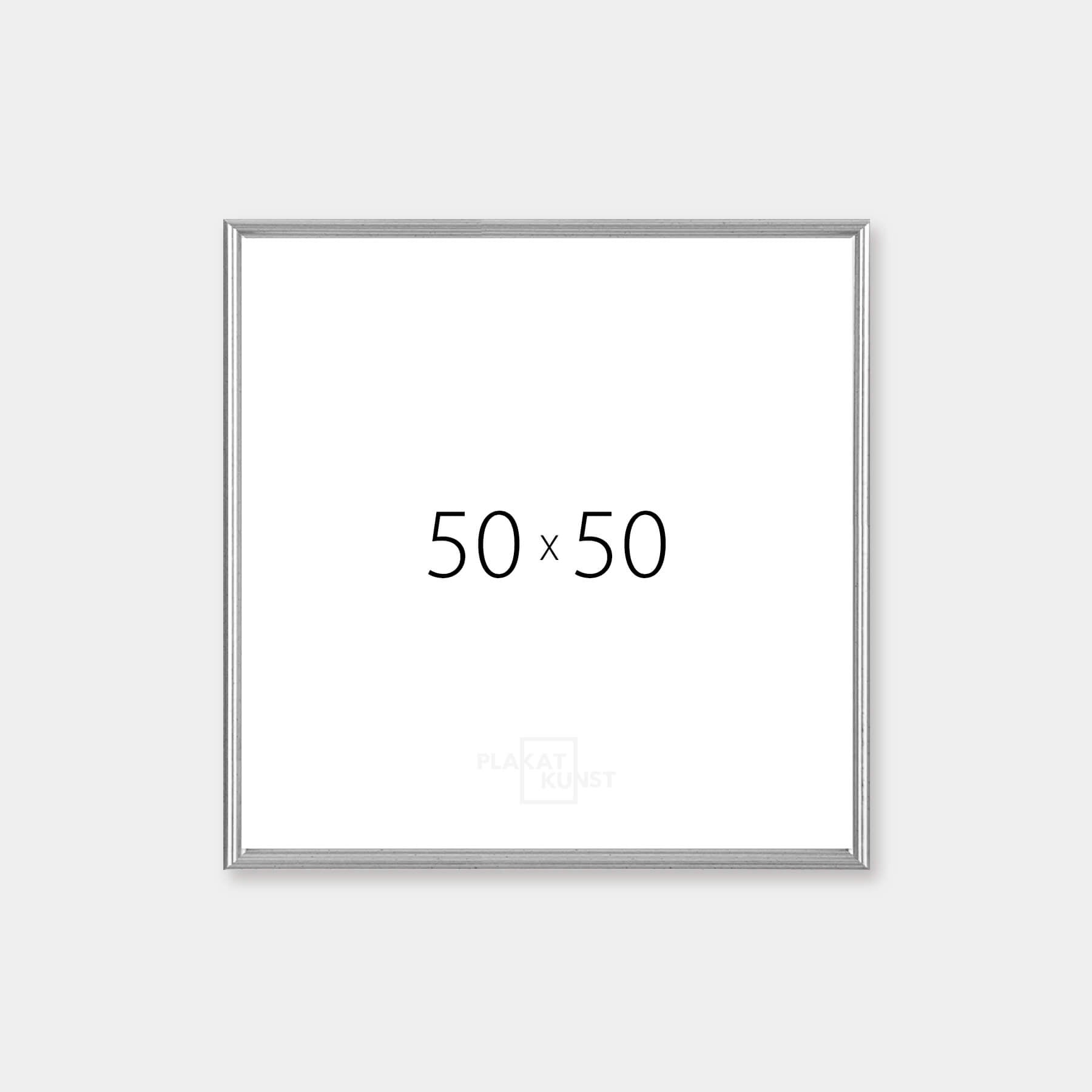 Vintage-Silberrahmen – Schmal (15 mm) – 50x50 cm