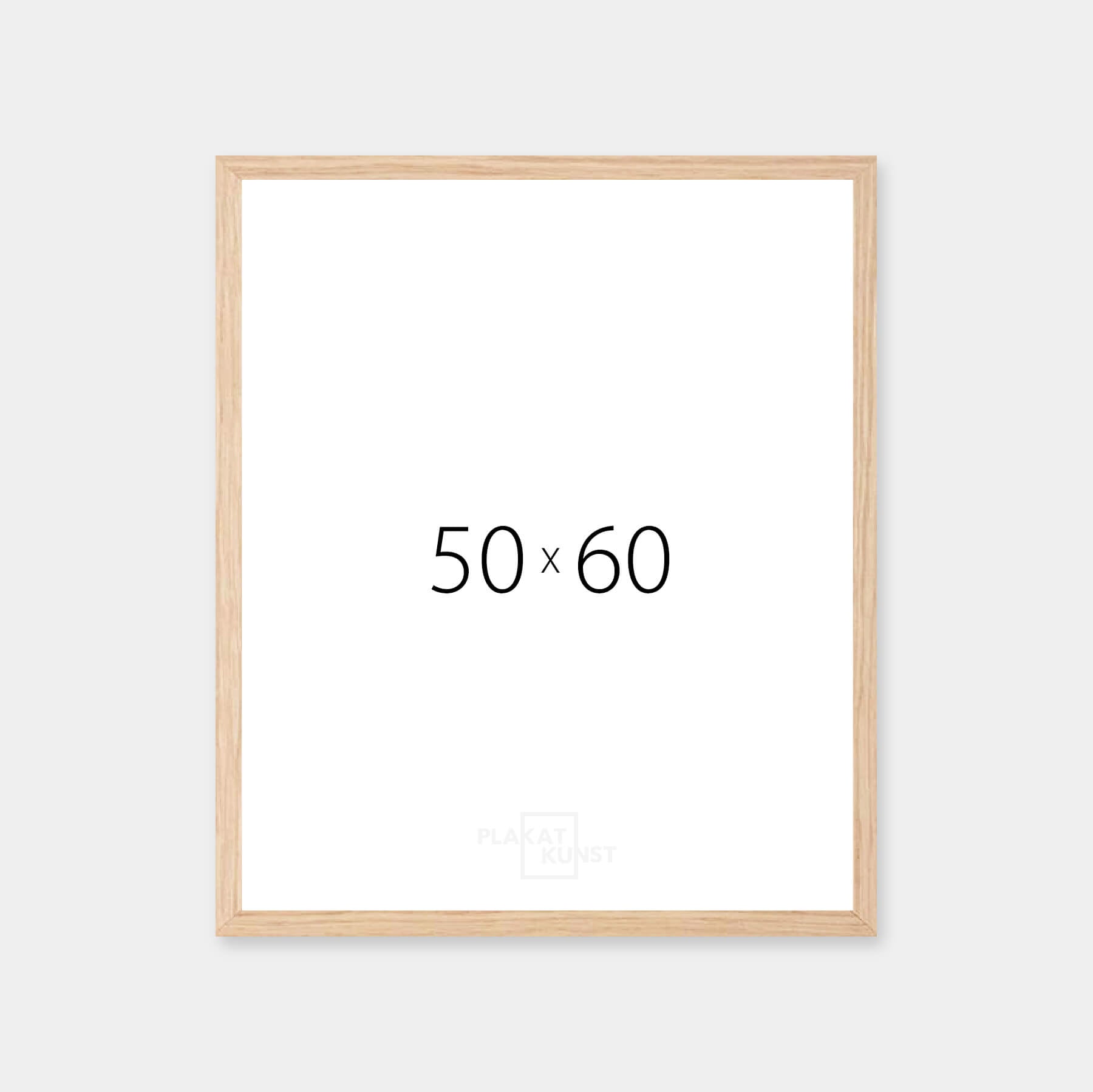 Massiver Eichenrahmen - Breit (20 mm) - 50×60 cm