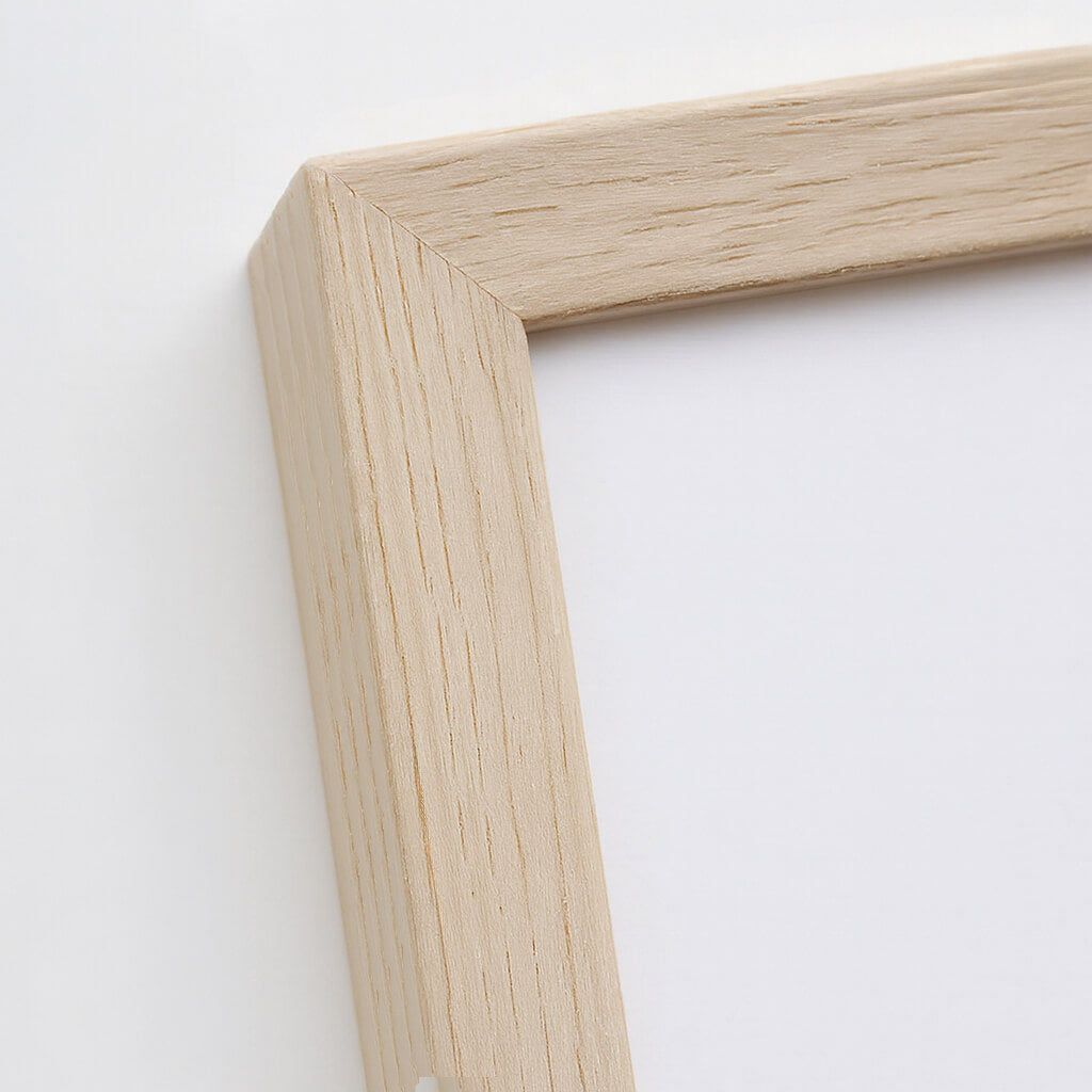 Lys eg træramme – Bred (20 mm) – 60x80 cm-PlakatKunst