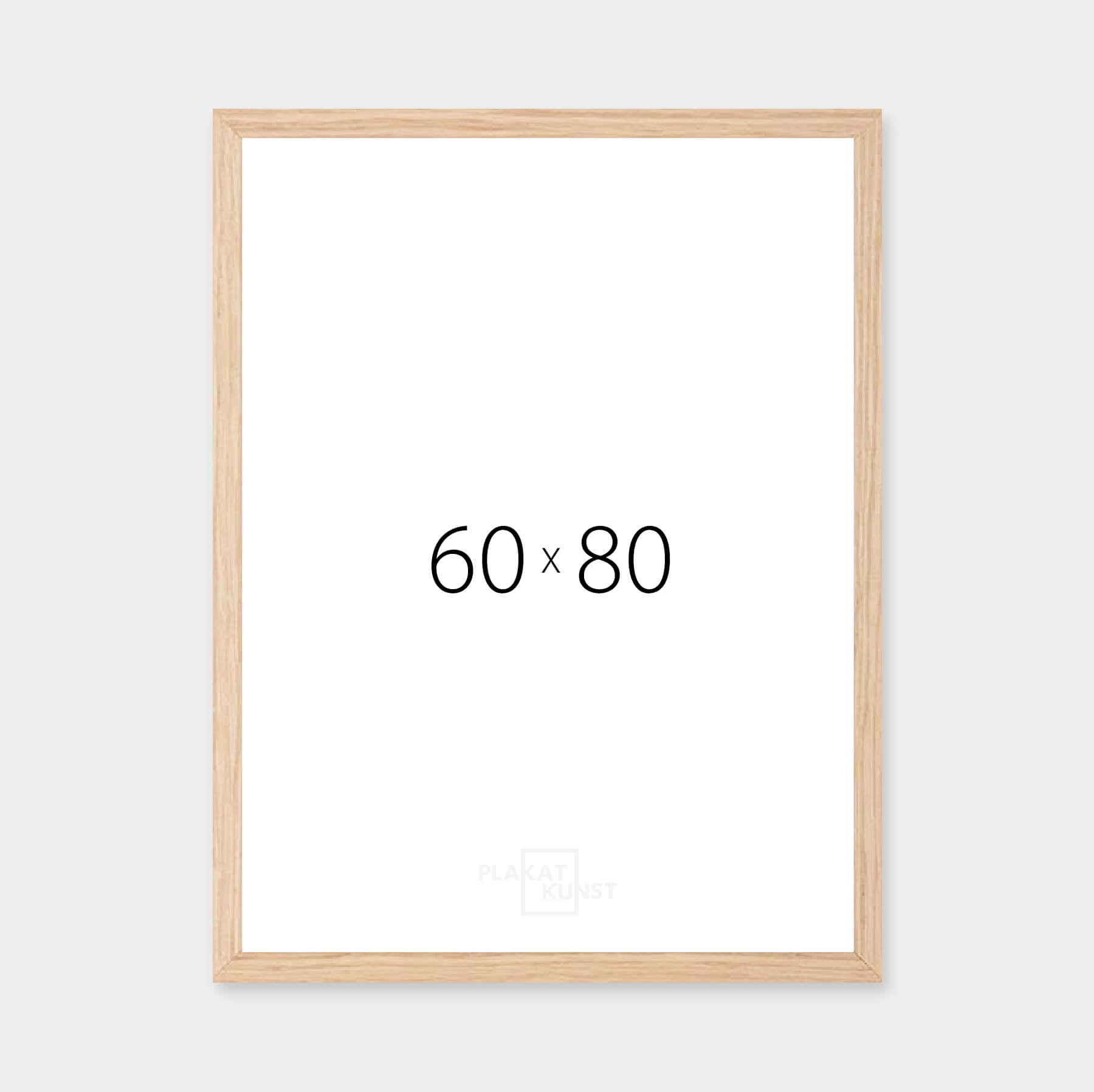 Massiver Eichenrahmen - Breit (20 mm) - 60x80 cm