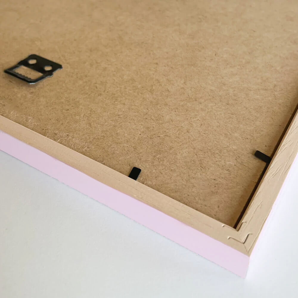 Rosa matter Holzrahmen – Schmal (15 mm)