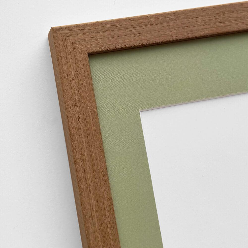Mørk eg træramme – Bred (20 mm) – A1 (59,4x84,1 cm)-PlakatKunst