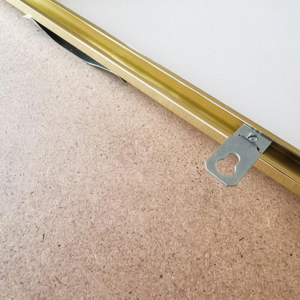 Guld premium aluramme - Smal (6 mm) - 100x140 cm-PlakatKunst