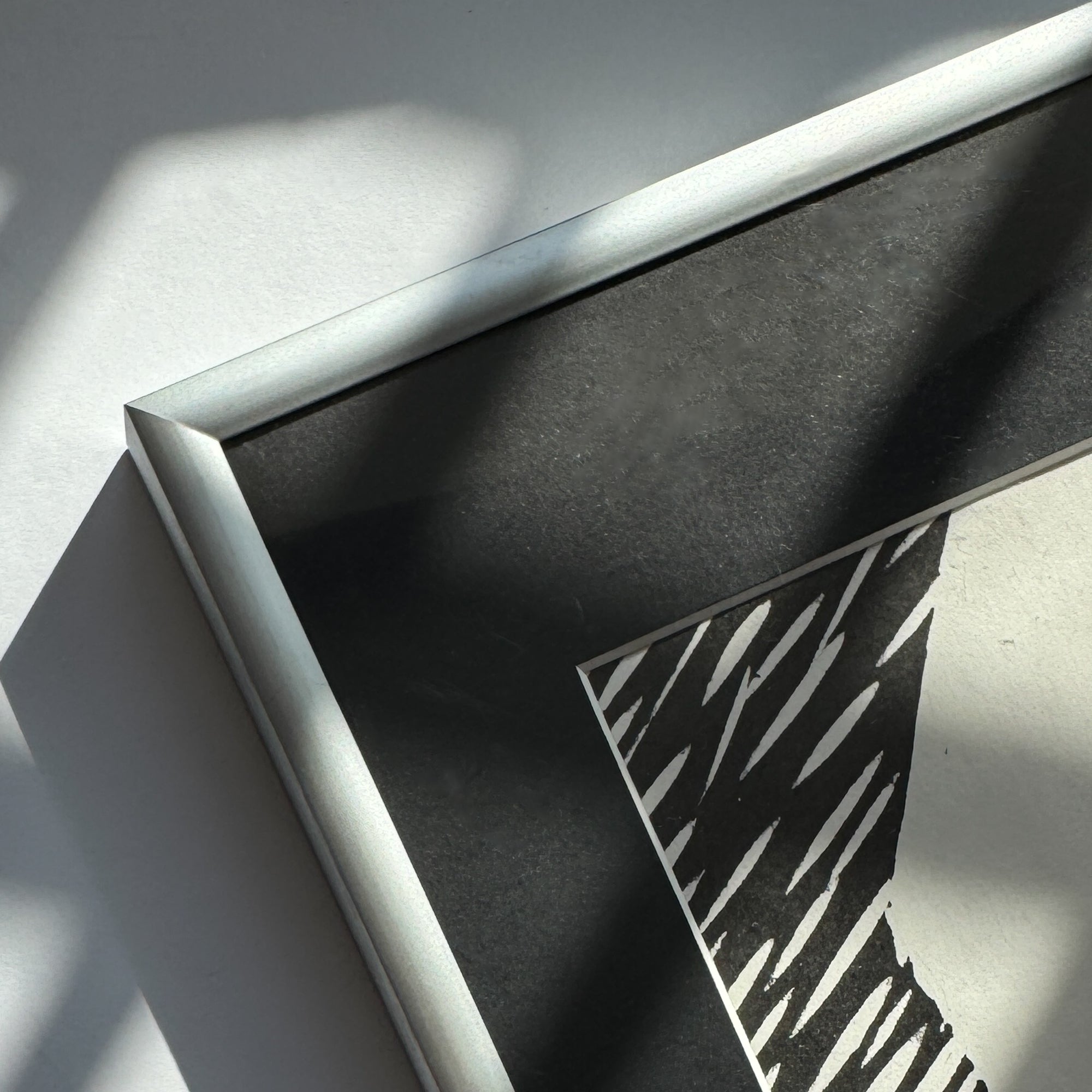 Mattsilberner Aluminiumrahmen - Schmal (9 mm) - A2 (42x59,4 cm)