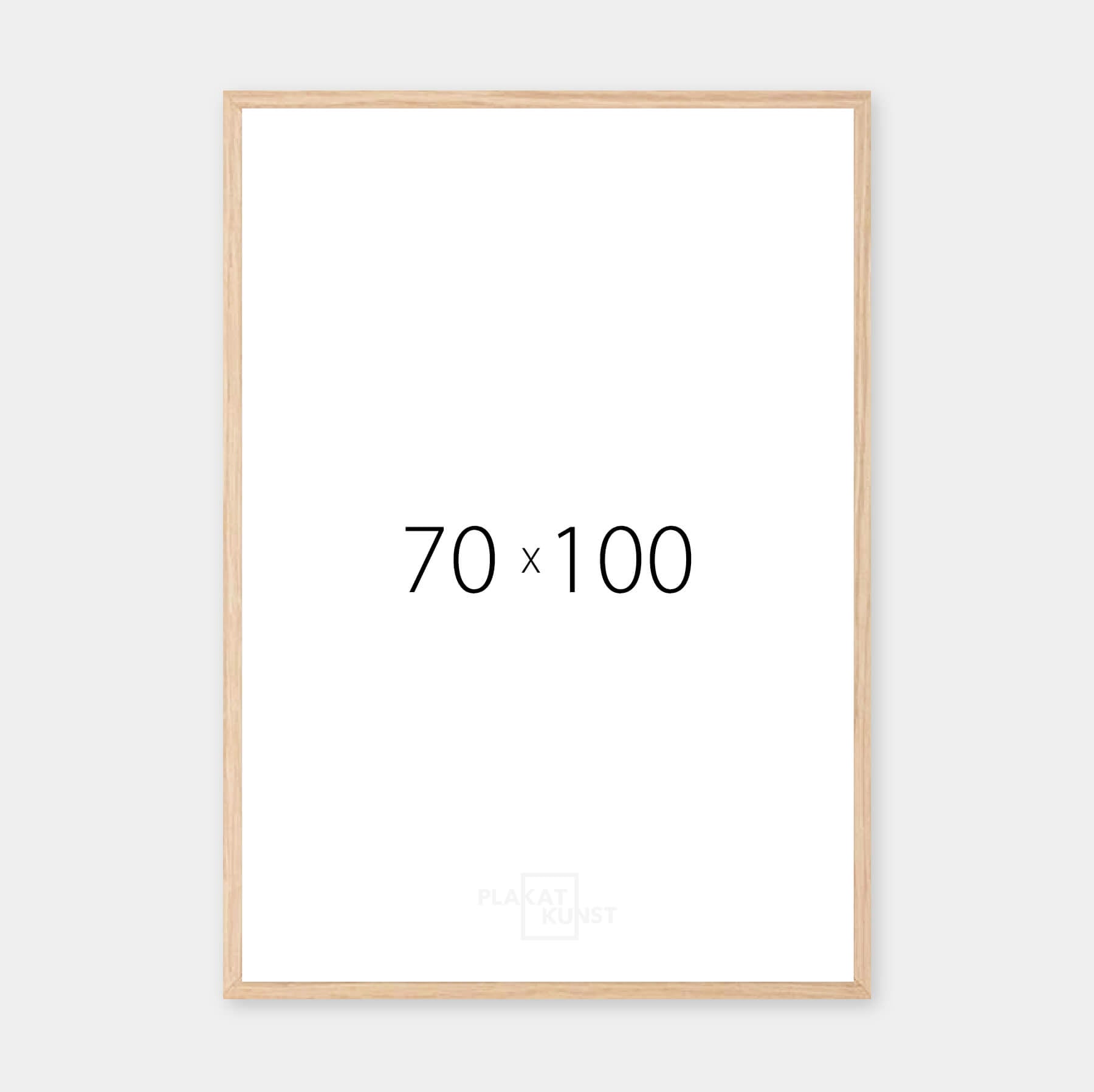 Massiver Eichenrahmen - Breit (20 mm) - 70x100 cm