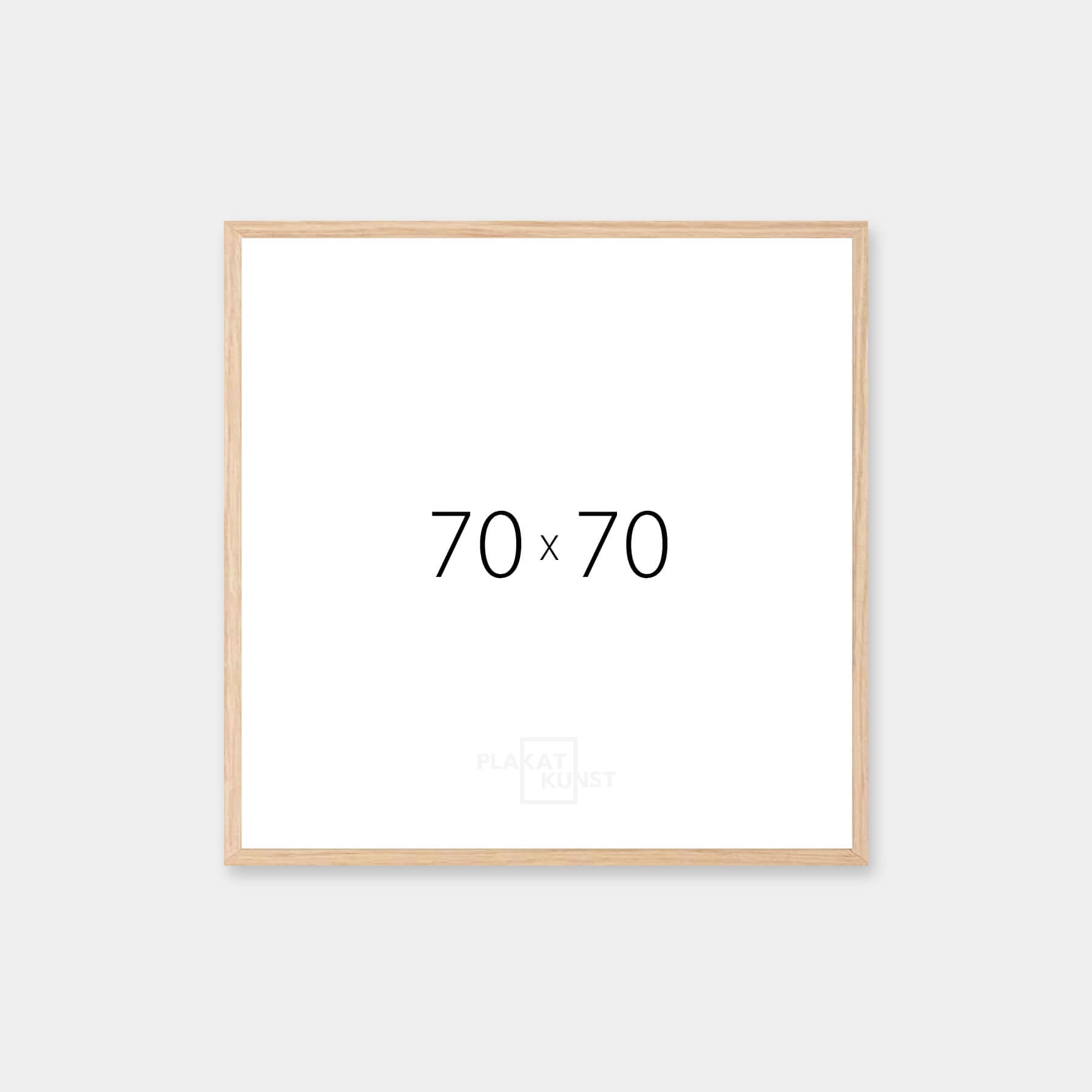 Massiver Eichenrahmen - Breit (20 mm) - 70×70 cm