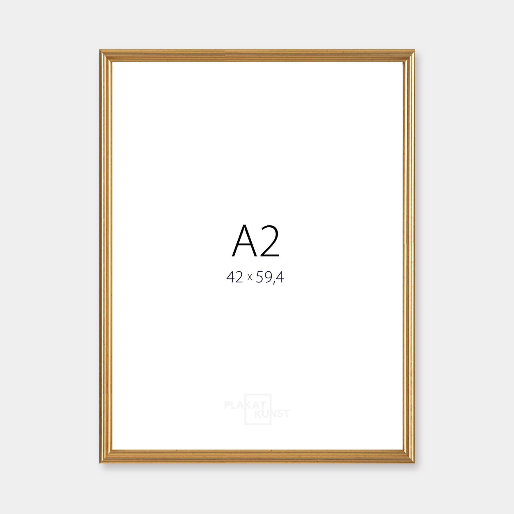 Vintage-Goldrahmen – Schmal (15 mm) – A2 (42 x 59,4 cm)