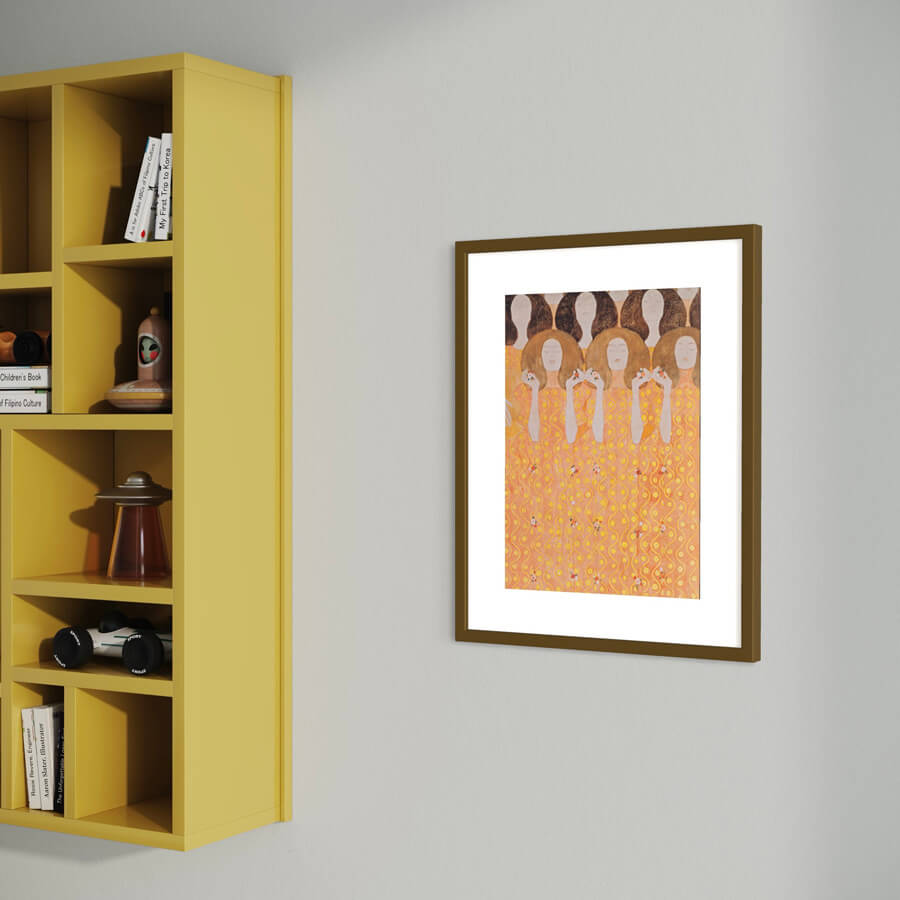 Brauner matter Holzrahmen - Schmal (15 mm) - A3 (30×42 cm)