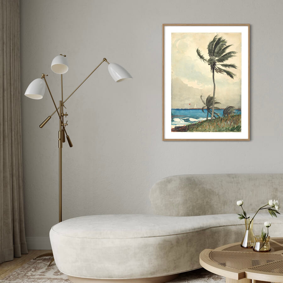 Nassau-Palme im Wind