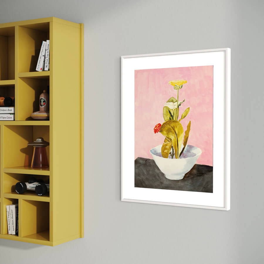Schüssel mit Blumen