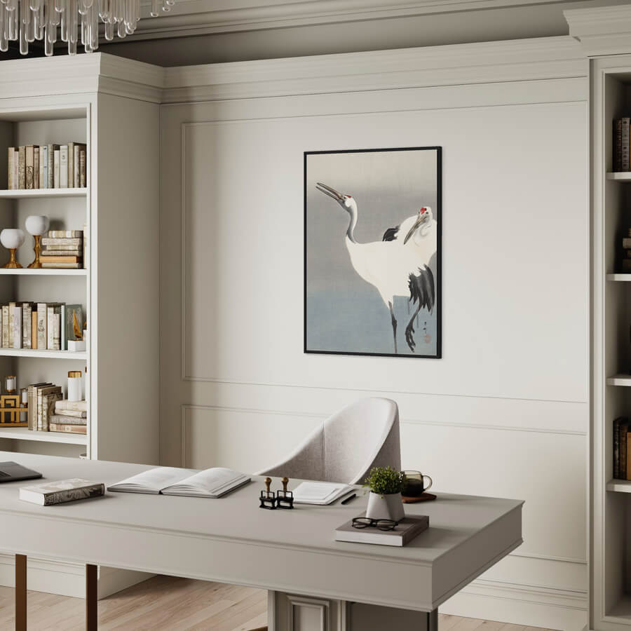 Sort aluramme – Smal (9 mm) – A2 (42x59,4 cm)-PlakatKunst