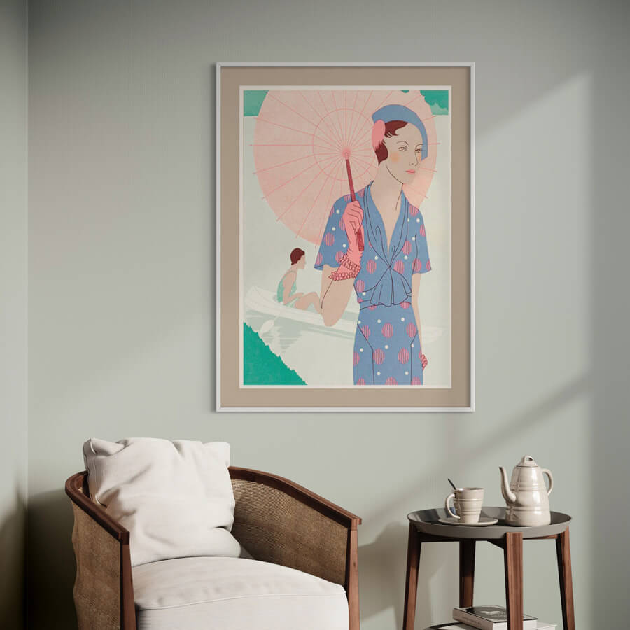 Leaves of Feminine Elegance-PlakatKunst