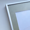 Mattsilberner Aluminiumrahmen - Schmal (9 mm) - 40x40 cm