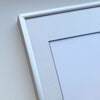 Mattsilberner Aluminiumrahmen - Schmal (9 mm) - 40x40 cm