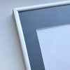 Mattsilberner Aluminiumrahmen - Schmal (9 mm) - 40x40 cm