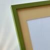 Olivgrüner matter Holzrahmen - Schmal (15 mm) - 40x50 cm