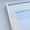 Mattsilberner Aluminiumrahmen - Schmal (9 mm) - 40x40 cm