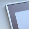 Mattsilberner Aluminiumrahmen - Schmal (9 mm) - 40x40 cm