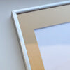 Mattsilberner Aluminiumrahmen - Schmal (9 mm) - 40x40 cm