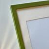 Olivgrüner matter Holzrahmen - Schmal (15 mm) - 40x50 cm
