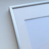 Mattsilberner Aluminiumrahmen - Schmal (9 mm) - 40x40 cm