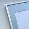 Mattsilberner Aluminiumrahmen - Schmal (9 mm) - 40x40 cm