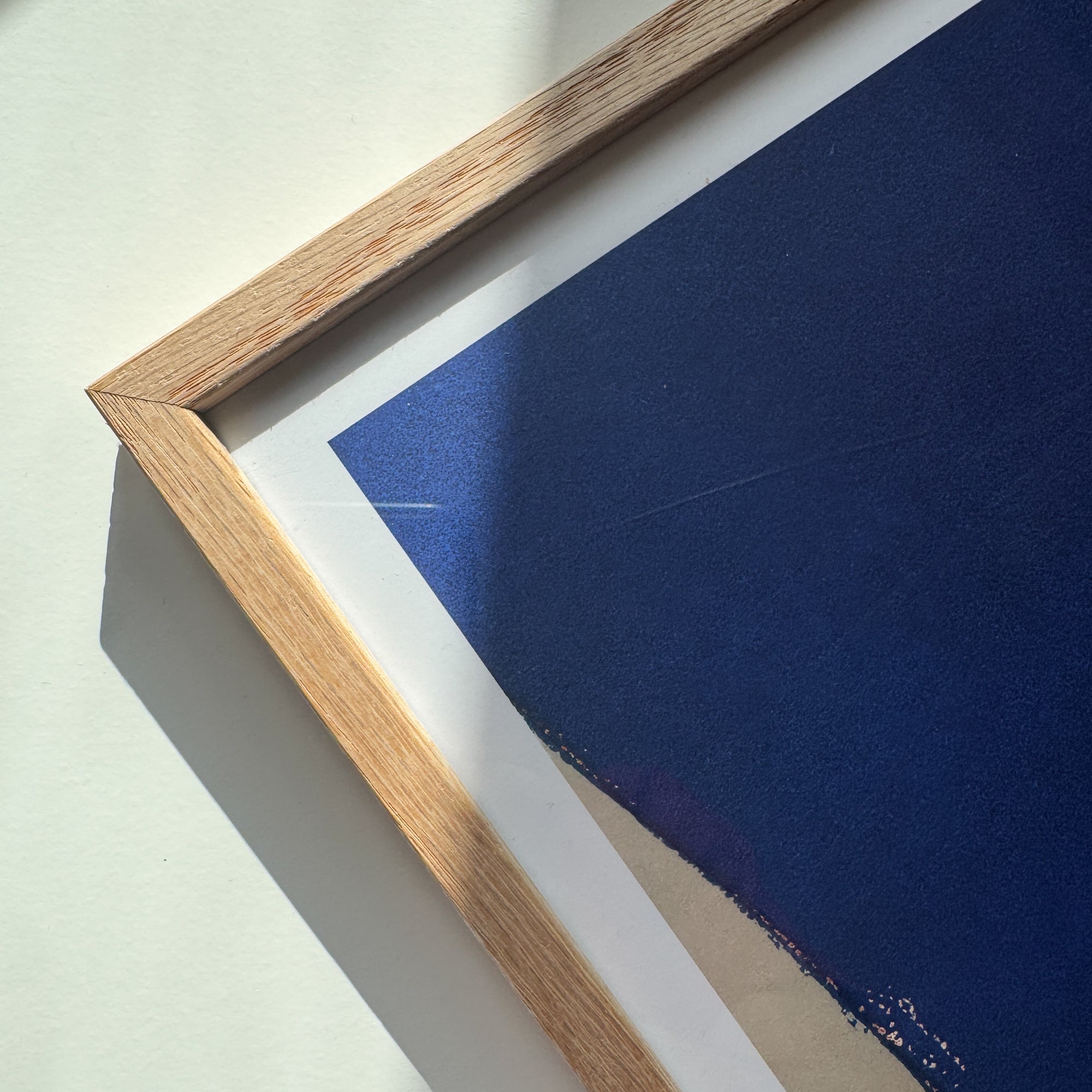 Massiver Eichenrahmen nach Maß - Schmal (12 mm)