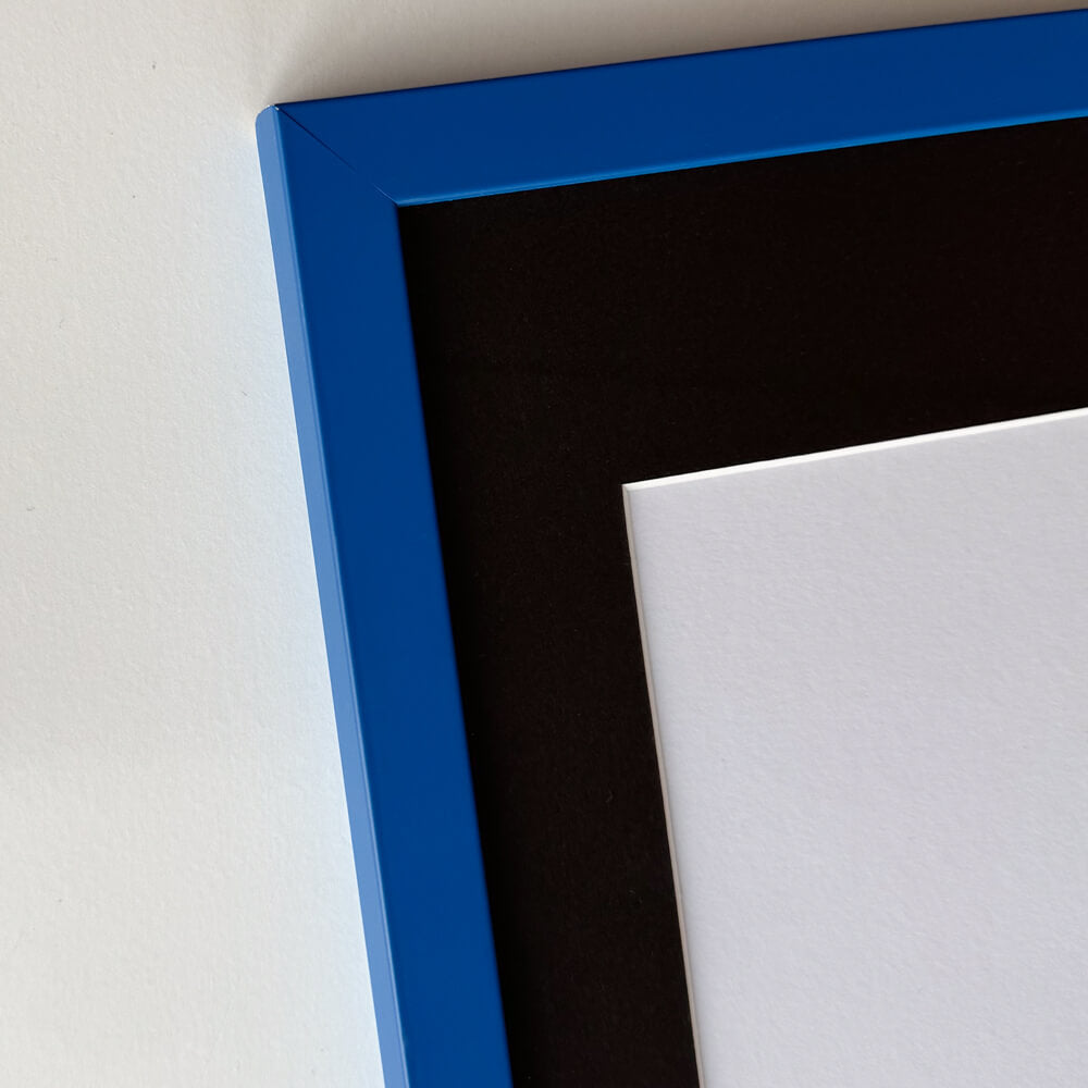 Blau matter Holzrahmen - Schmal (15 mm) - 60x80 cm
