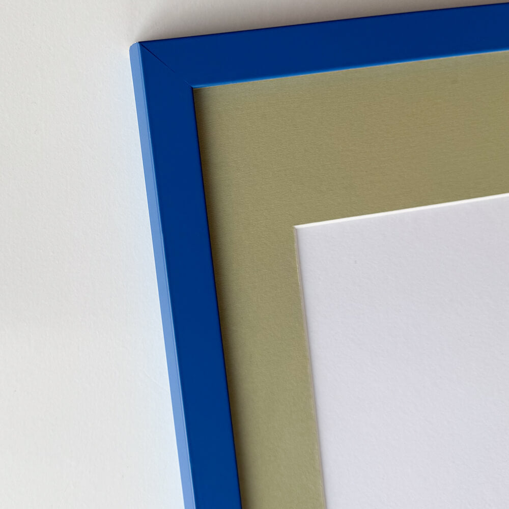 Blau matter Holzrahmen - Schmal (15 mm) - 60x80 cm