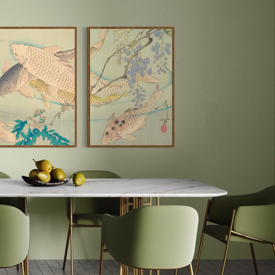 Dunkler Eichenrahmen - Breit (20 mm) - 70x100 cm