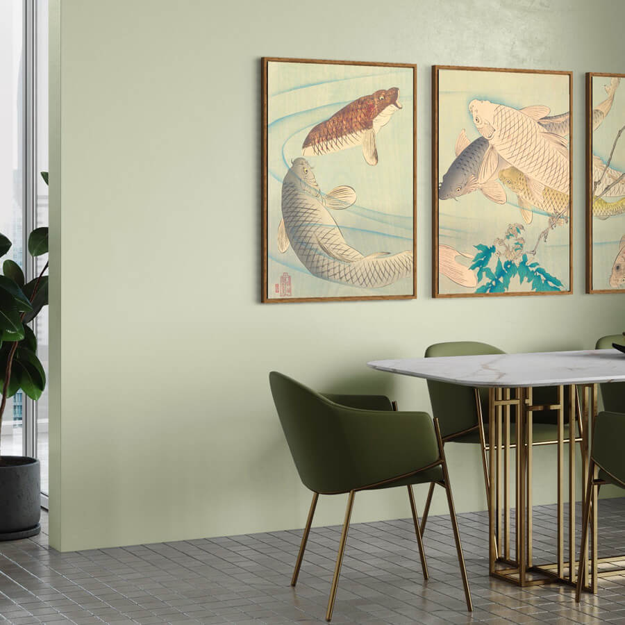 Dunkler Eichenrahmen - Breit (20 mm) - 50x70 cm