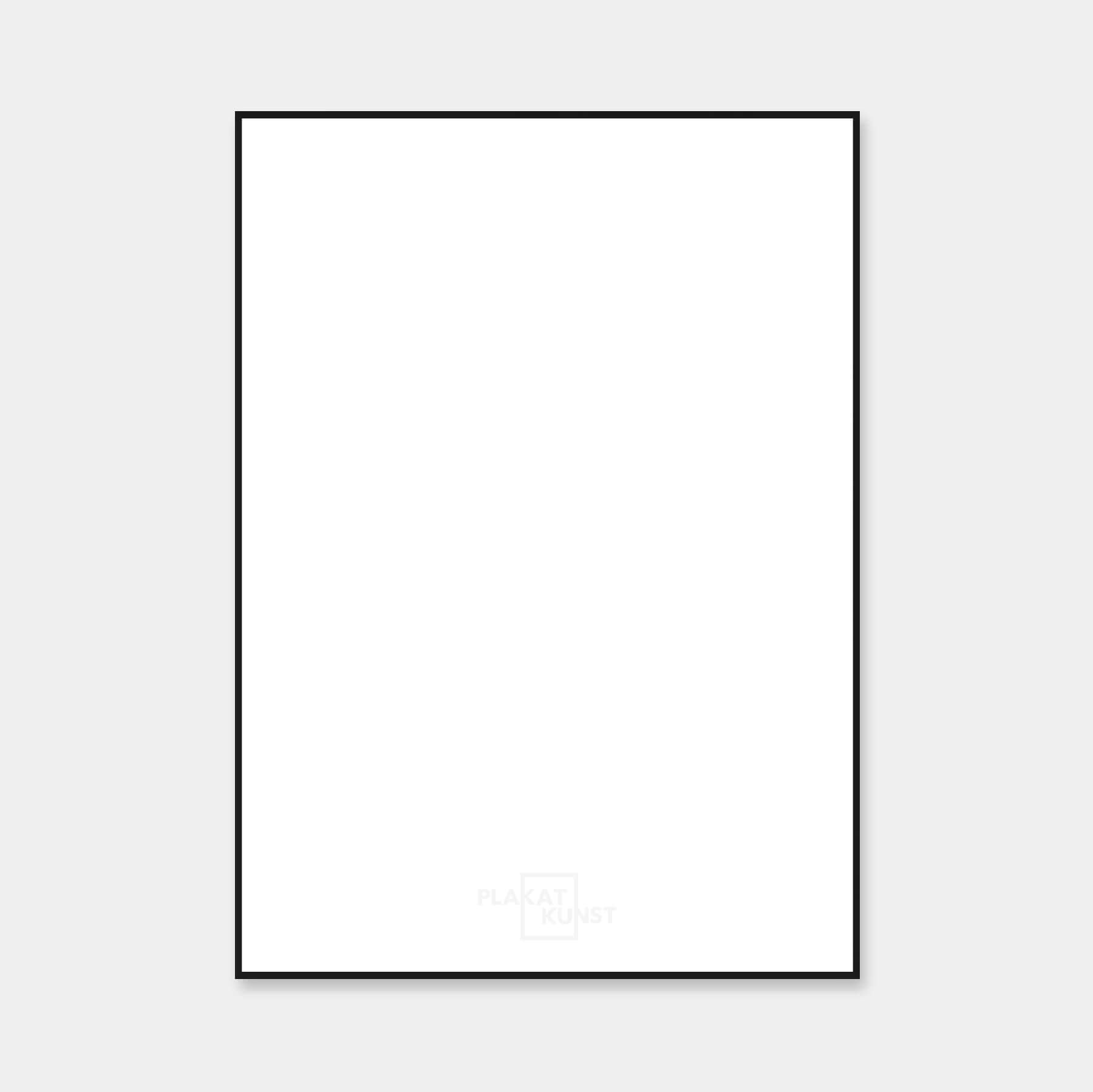 Schwarzer Premium Aluminiumrahmen nach Maß - Schmal (6 mm)