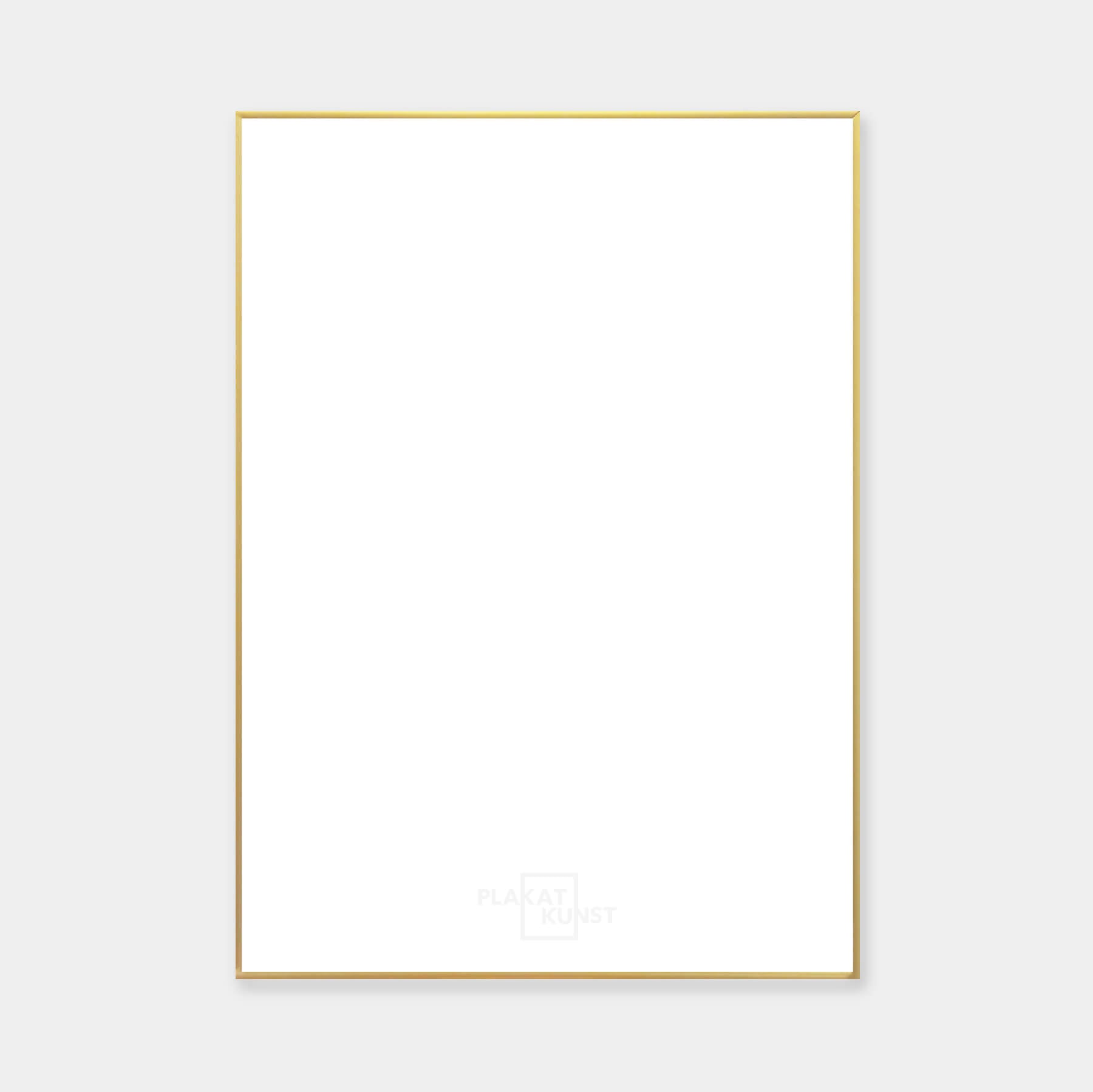 Aluminiumrahmen Gold nach Maß - Schmal (6 mm)