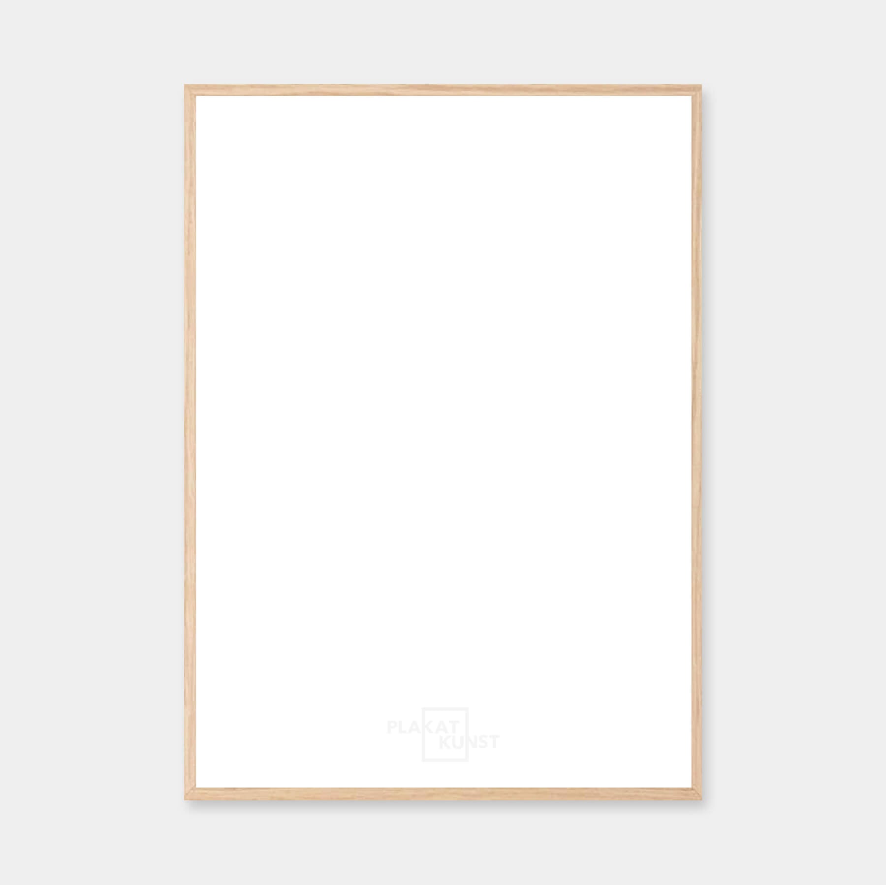 Massiver Eichenrahmen nach Maß - Schmal (12 mm)