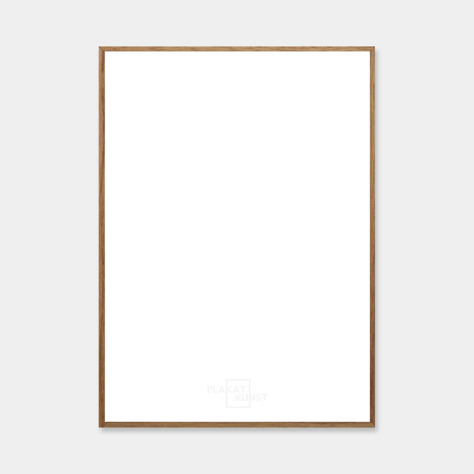 Mørk eg træramme på mål - Smal (12 mm)-PlakatKunst