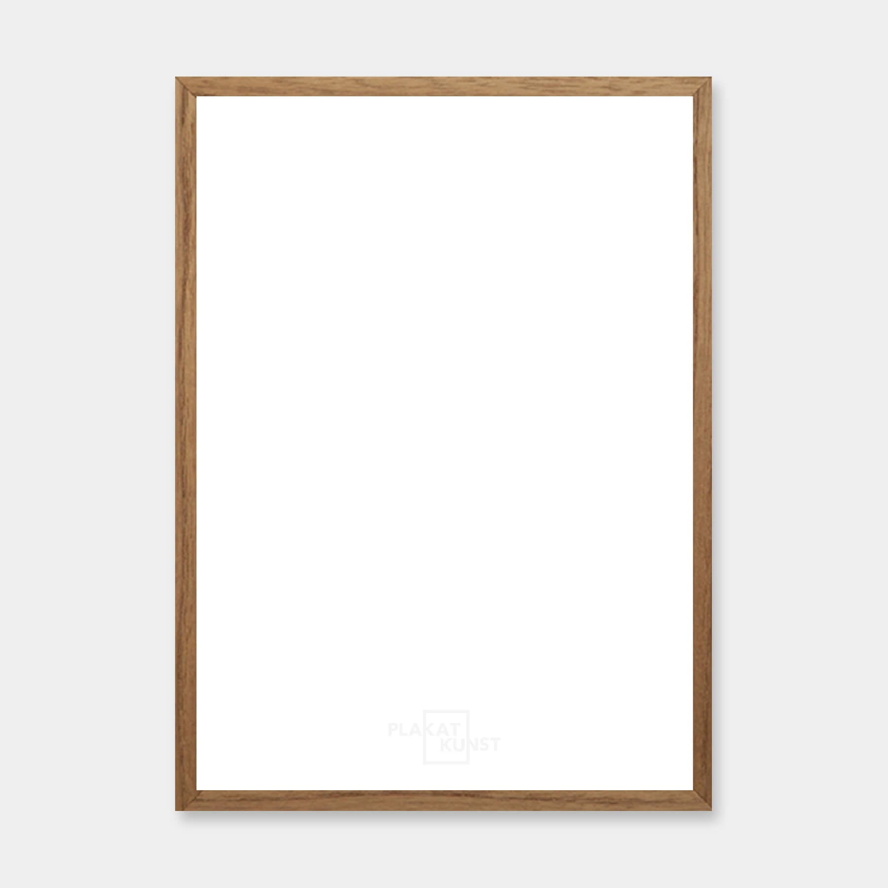 Dunkler Eiche Holzrahmen nach Maß - Breit (20 mm)