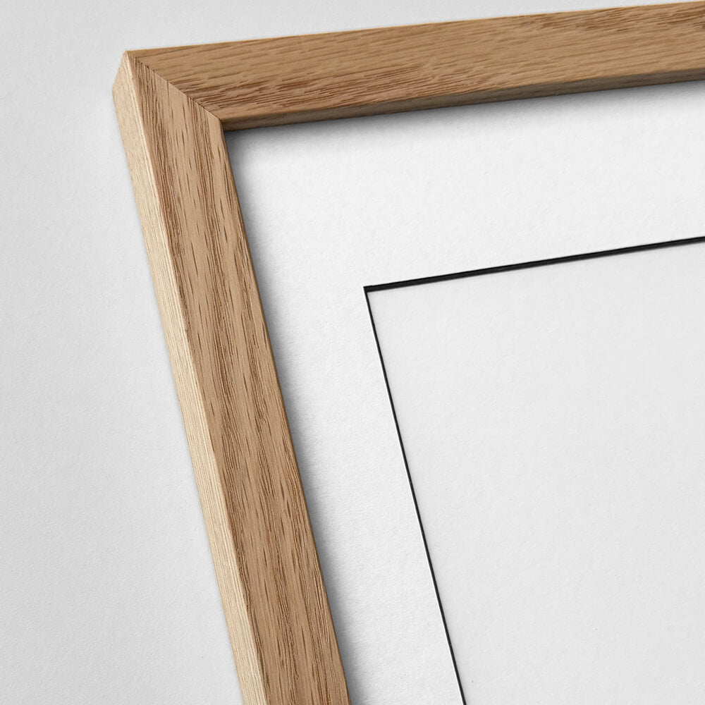 Massiver Eichenrahmen – Breit (20 mm) – A4 (21x29,7 cm)