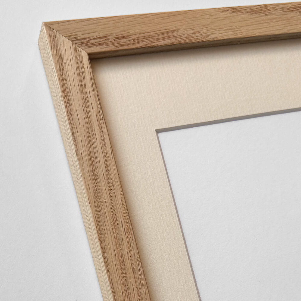 Massiver Eichenrahmen – Breit (20 mm) – A4 (21x29,7 cm)