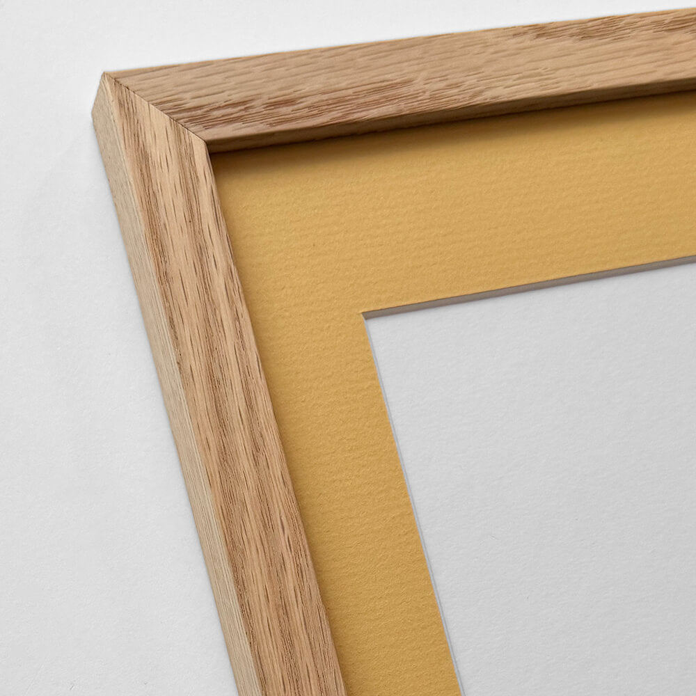 Massiver Eichenrahmen – Breit (20 mm) – A4 (21x29,7 cm)