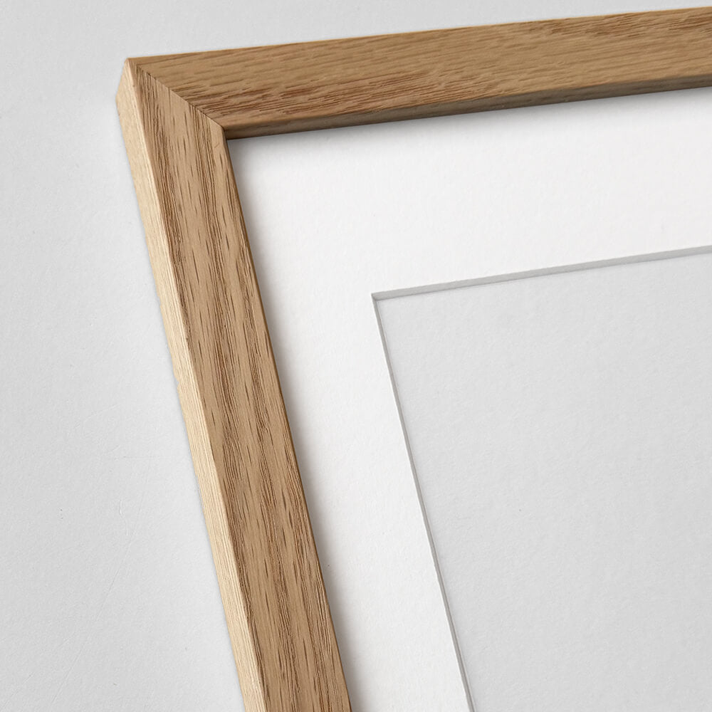 Massiver Eichenrahmen – Breit (20 mm) – A4 (21x29,7 cm)