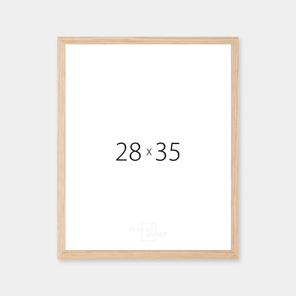 Massiver Eichenrahmen – Schmal (12 mm) – 28x35 cm
