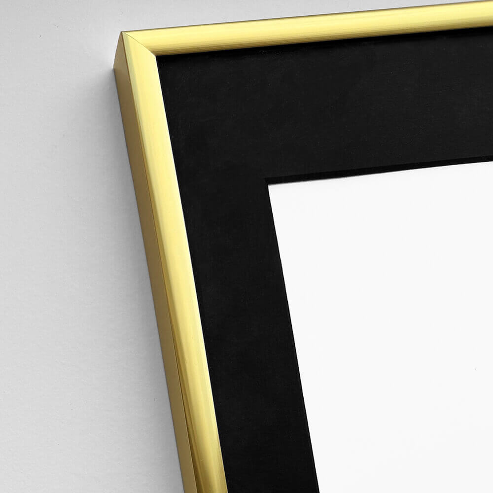 Aluminiumrahmen Gold Premium - Schmal (6 mm) - 70x100 cm